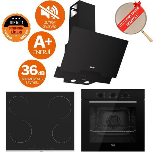 NEO Ultra Sessiz Vitroseramik Elektrikli Ankastre Set (D063-SA + MS 261+ QBL62CS  )