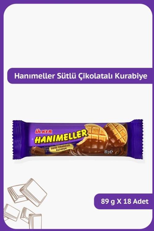 HANIMELLER Sütlü Çikolatalı Kurabiye - 89 gram - 18 Adet