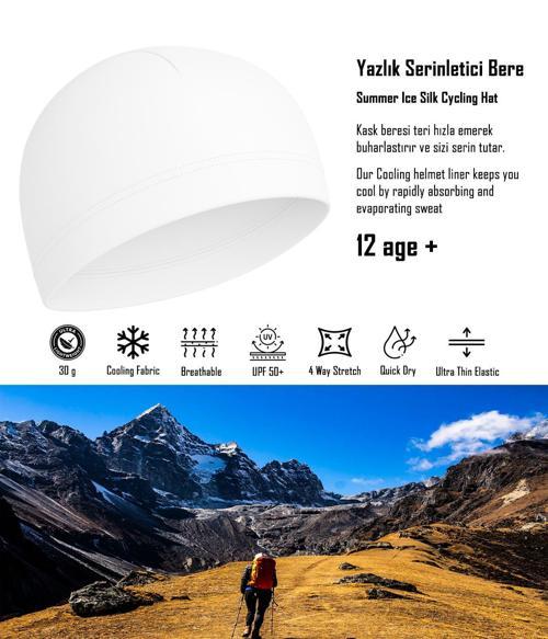 Motosiklet, Bisiklet, Koşu ve Dış Mekan Aktiviteleri İçin Hızlı Kuruyan Spor Şapka-Spor Bere