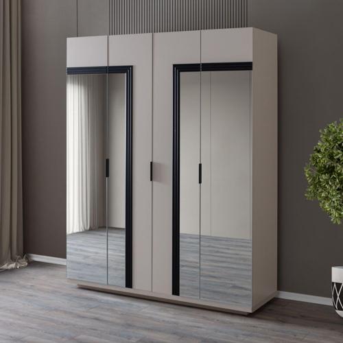 Gardırop, Vegnum 4 Kapaklı Aynalı Dolap
