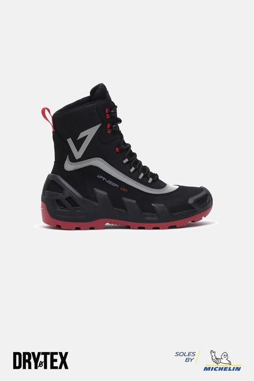 998 V-Clutch Pro Next Nubuk Kadın Bot Siyah/Kırmızı