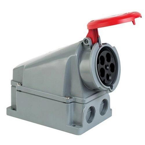 406623 5X63A. Ip44 Duvar Prizi Eğik Gövdeli