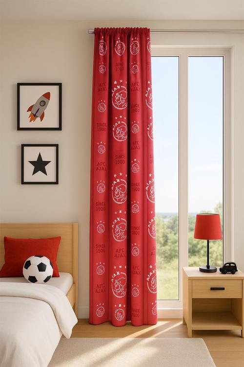 Çocuk Fon Perde Kırmızı V1 150x260