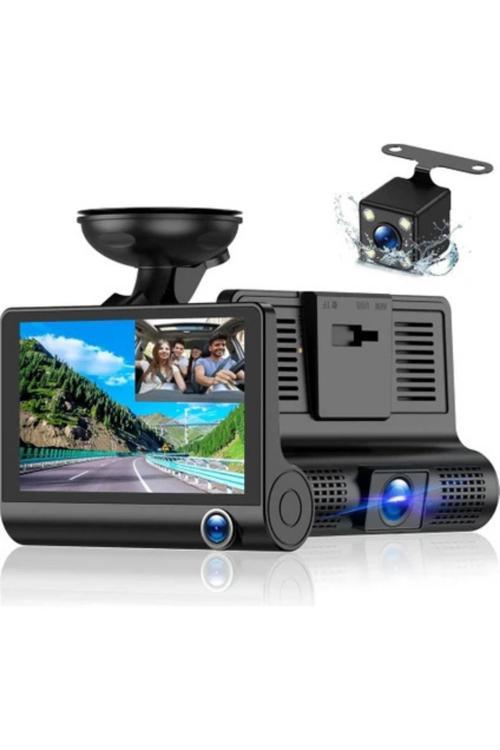 Blackbird 504 170 Geniş Açı, G-Sensörlü, Gece Görüşlü 1080P Çift Yönlü Araç Kamerası (Ön+Arka) - Par