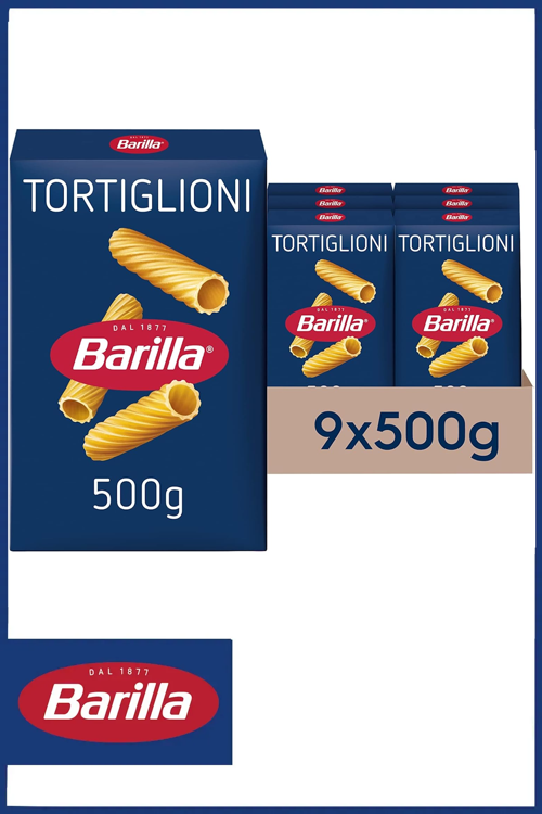 Tortiglioni (Kalın Kesme) Makarna 500 gr X 9 adet