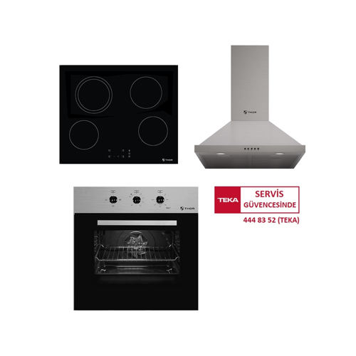 Teka Milano Ankastre Set (TO 663 SS + KBC 64710 TCS BK + ACW 63020 KOS IX)