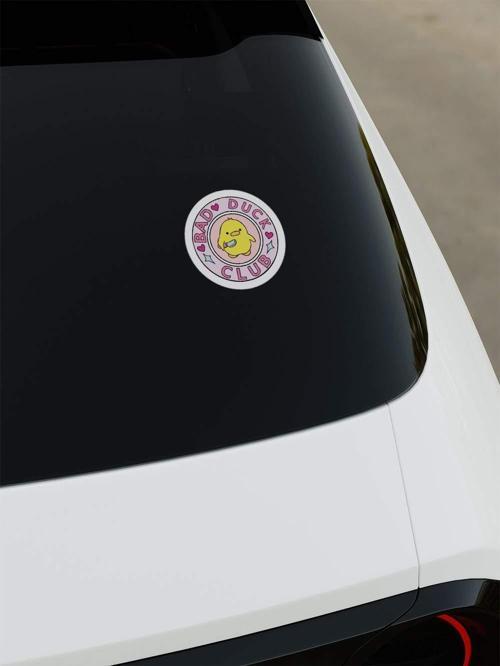 Bad Duck Baskı Sticker
