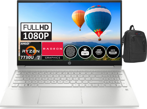 Pavilion 15 - EH3003NT AMD Ryzen 7 7730U 64GB 1tb SSD Intel Iris Xe Windows11 Home 15.6 FHD HP7P6J8EA31 + Zetta Çanta