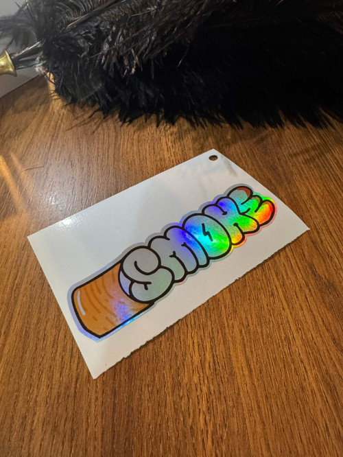 Smoke Dijital Baskı Sticker