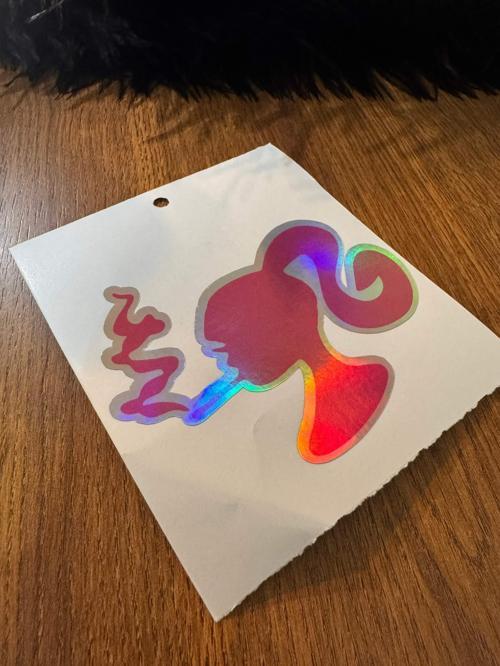 Barbie Smoke Dijital Baskı Sticker