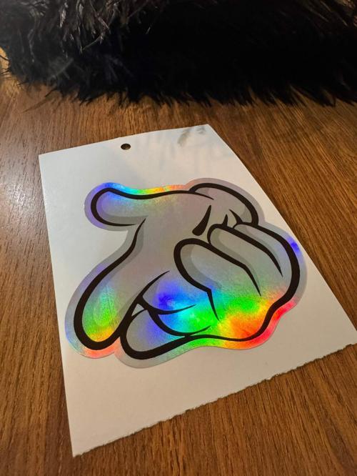 El İşareti Dijital Baskı Sticker