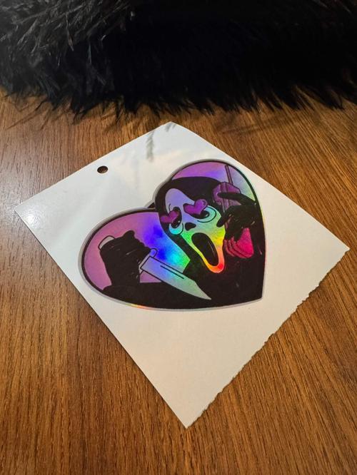 Kalp Azrail Dijital Baskı Sticker