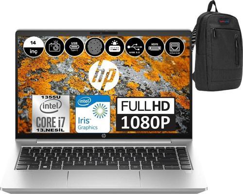 Probook 440 G10 Intel Core I7 1355U 32GB 256GB SSD Intel® Iris® Xᵉ Windows 11 Pro 14" Fhd Taşınabilir Bilgisayar 8A567EAWP05 + Weblegelsin Çanta