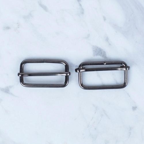 Siyah Metal Toka Sürgülü 2 li Paket