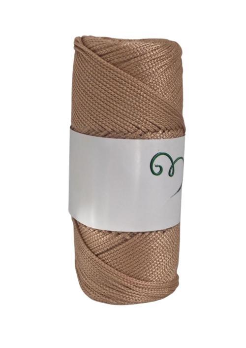 Makrome İpi 3mm Polyester Açık Karamel