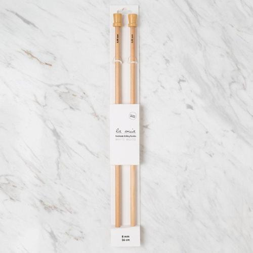 8 mm 36 cm Ahşap Örgü Şişi