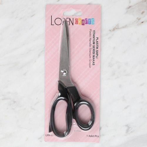 Pstik Saplı Titanyum Makas Siyah LR