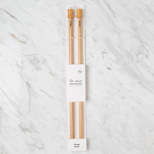 10 mm 36 cm Ahşap Örgü Şişi