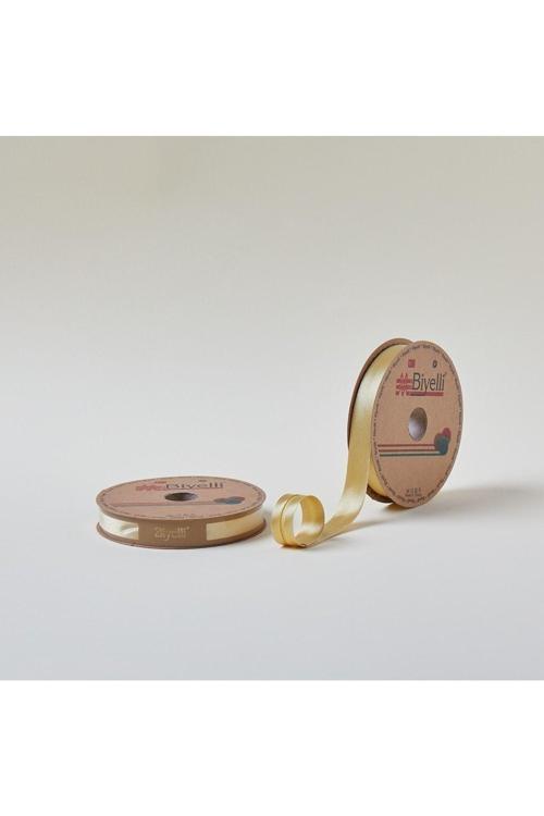 Biye Saten Katlı 055 Gold 2 cm 25 Metre 100 Polyester
