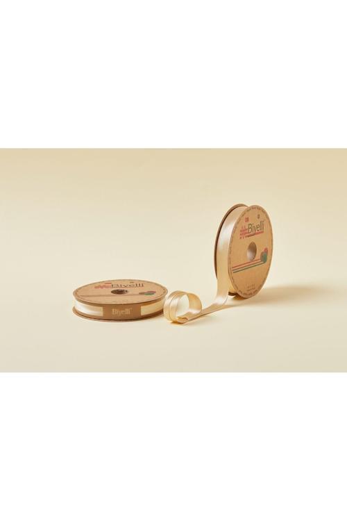 Biye Saten Katlı 067 Bej 2 cm 25 Metre 100 Polyester