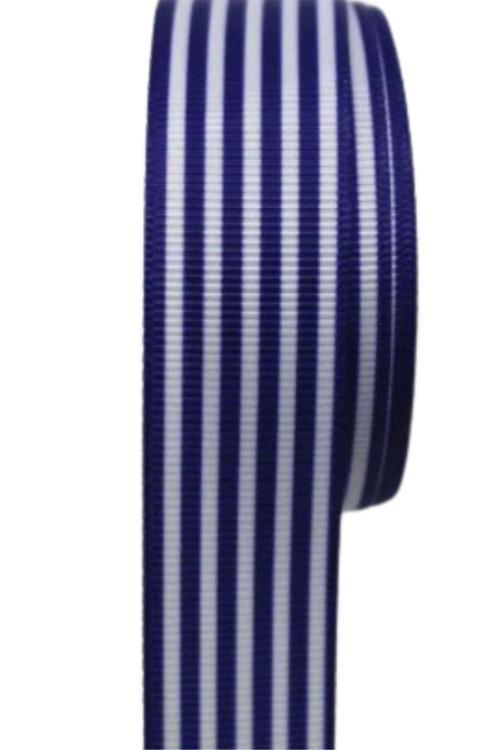 Tafta Çizgi Desen Kurdele 25 mm civert 10 Metre