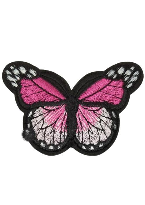Aplike Ütü İle Yapışan Kelebek Pembe Arma 7x5 cm