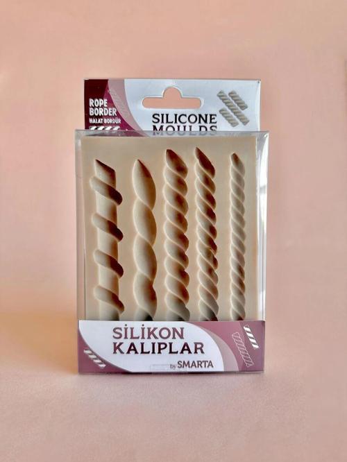 Silicone Moulds Silikon Epoksi ve Polimer Kil Kalıbı ROPE BORDER