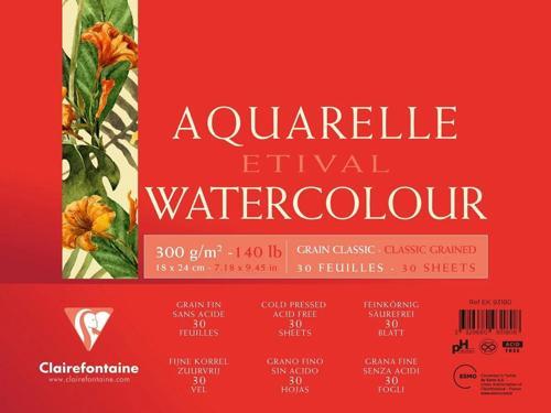 Etival Classic Sulu Boya Defteri Blok 300 gr. 18x24 cm. 30 yaprak