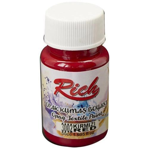 Opak Kumaş Boyası 50 cc. 3002 KIRMIZI