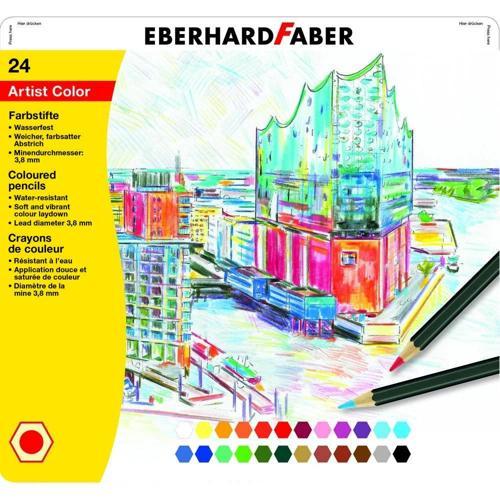 Artist Color Kuru Boya Kalemi Seti 24 Renk Metal Kutu