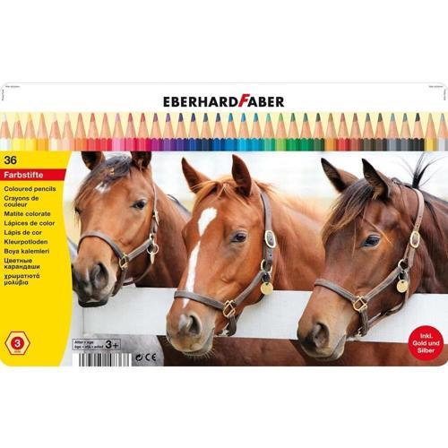 Kuru Boya Kalemi Seti 36 Renk Metal Kutu