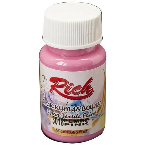 Opak Kumaş Boyası 50 cc. 3018 PEMBE