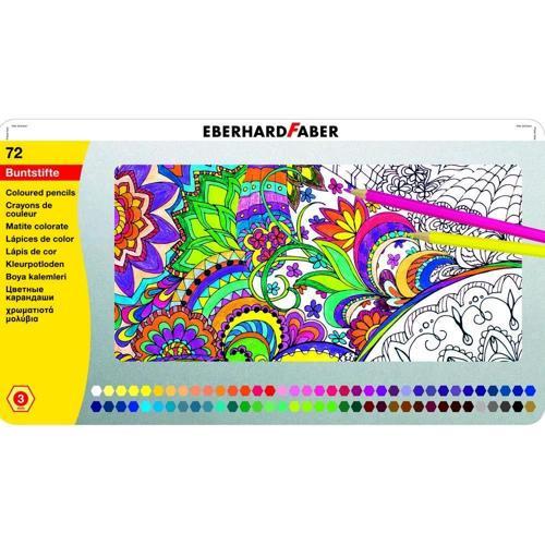 Kuru Boya Kalemi Seti 72 Renk Metal Kutu