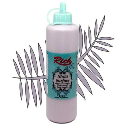 Multi Surface Her Yüzey İçin Akrilik Boya 500 cc. 2272 GRİ PEMBE
