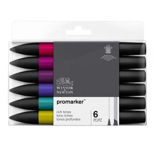ProMarker Kalem Seti 6 Renk ZENGİN TONLAR