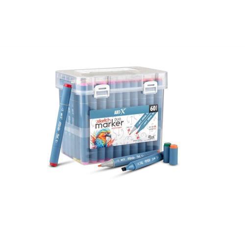 Sketch Marker Duo Çift Uçlu Marker Kalem Seti 60 Renk