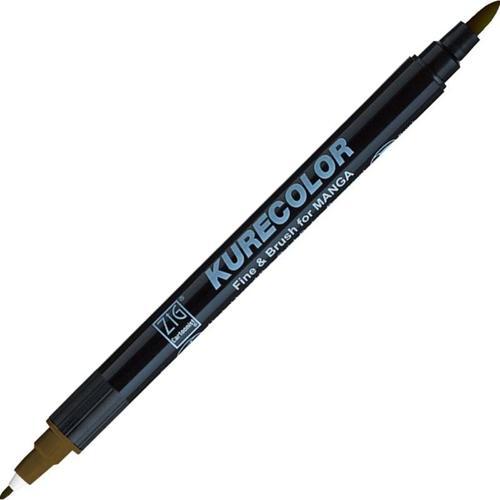 Kurecolor Fine & Brush for MANGA Marker Çizim Kalemi 769 Deep Brown