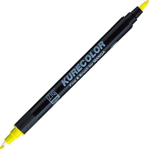 Kurecolor Fine & Brush for MANGA Marker Çizim Kalemi 102 Lemon Yellow