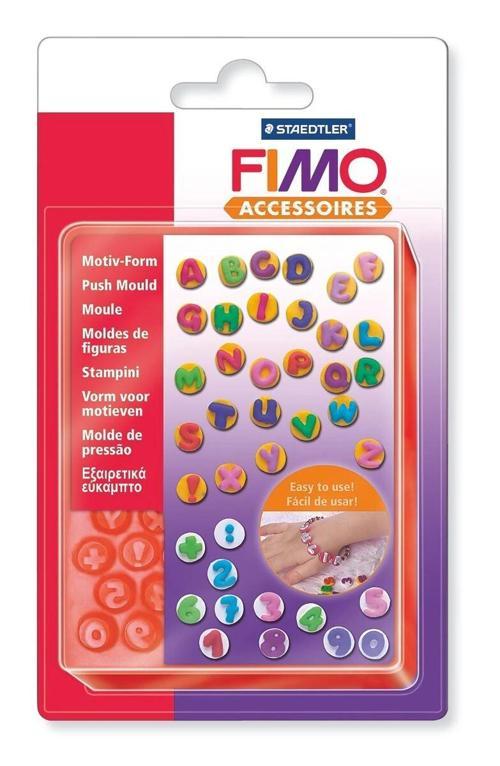 Fimo Push Mould Esnek Silikon Polimer Kil Kalıbı HARFLER VE SAYILAR