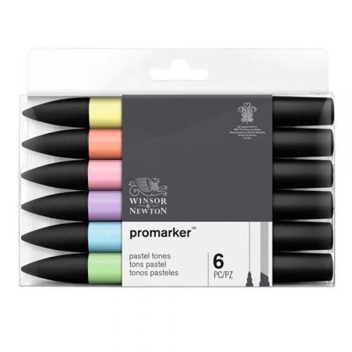 ProMarker Kalem Seti 6 Renk PASTEL TONLAR