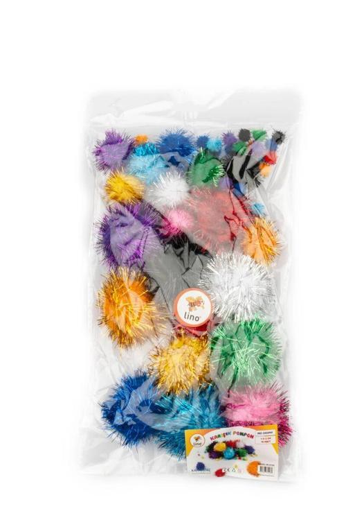 Simli Ponpon Karışık 40'lı