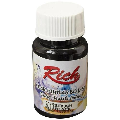 Opak Kumaş Boyası 50 cc. 3013 SİYAH