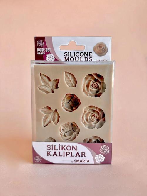 Silicone Moulds Silikon Epoksi ve Polimer Kil Kalıbı ROSE SET