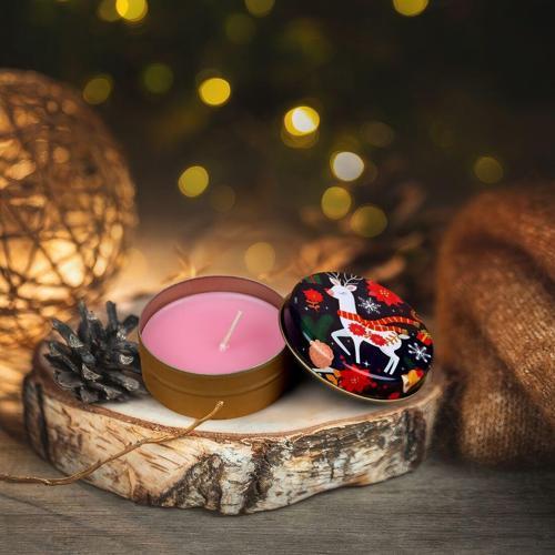 Sevimli Geyik Metal Kutulu Mum