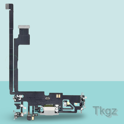 Apple İphone 12 PRO MAX Full Şarj Soketi Filmi FLEX Orjinal (GÜMÜŞ)