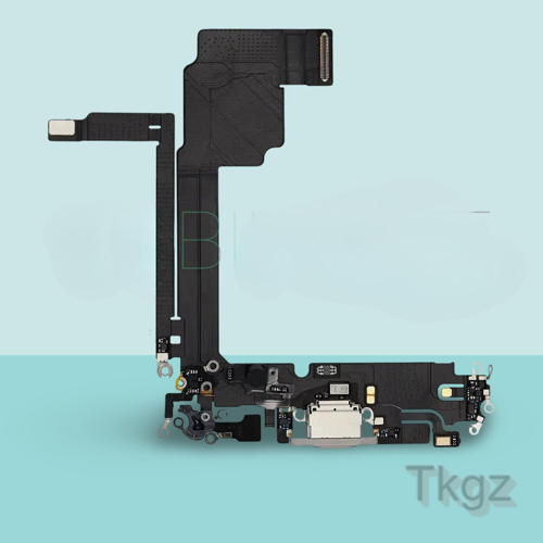 Apple İphone 15 PRO MAX Full Şarj Soketi Filmi FLEX Orjinal (BEYAZ)