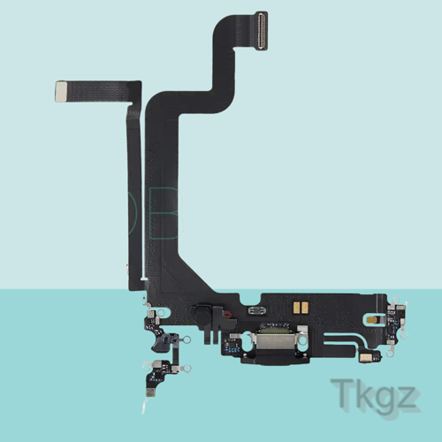 Apple İphone 14 PRO MAX Full Şarj Soketi Filmi FLEX Orjinal (SİYAH)