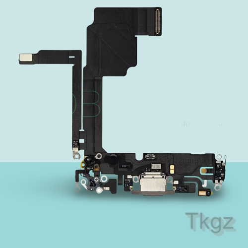 Apple İphone 15 PRO Full Şarj Soketi Filmi FLEX Orjinal (GOLD)