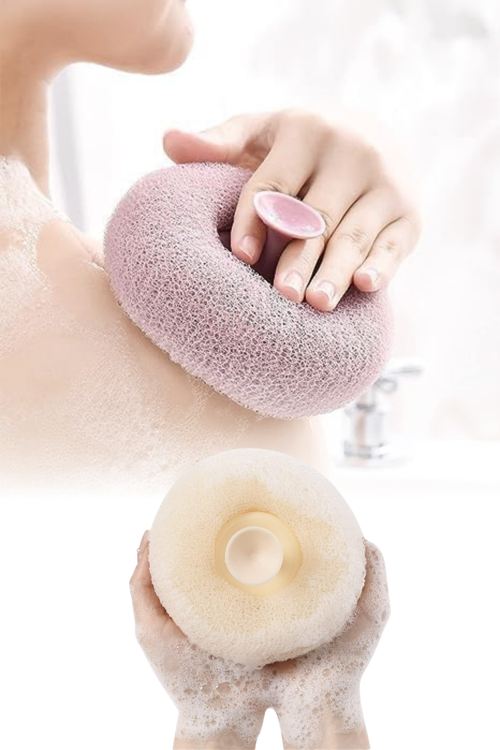 Vantuzlu Banyo Lifi Süngeri Doğal Lif Kabağı Zenginleştirilmiş Kişisel Bakım Temizlik Lifi