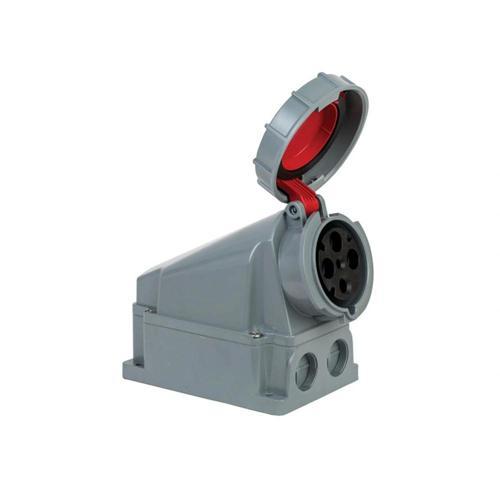 406622 4X63A IP67 Duvar Prizi -Eğik Gövdeli-380-415 V